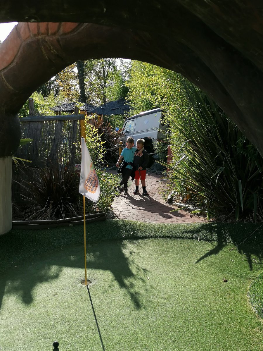 TedsEdward's tweet photo. Congo Rapids crazy golf and a bit of driving range practise! 2 tier range too... We're on top! https://t.co/zJZxAGSath