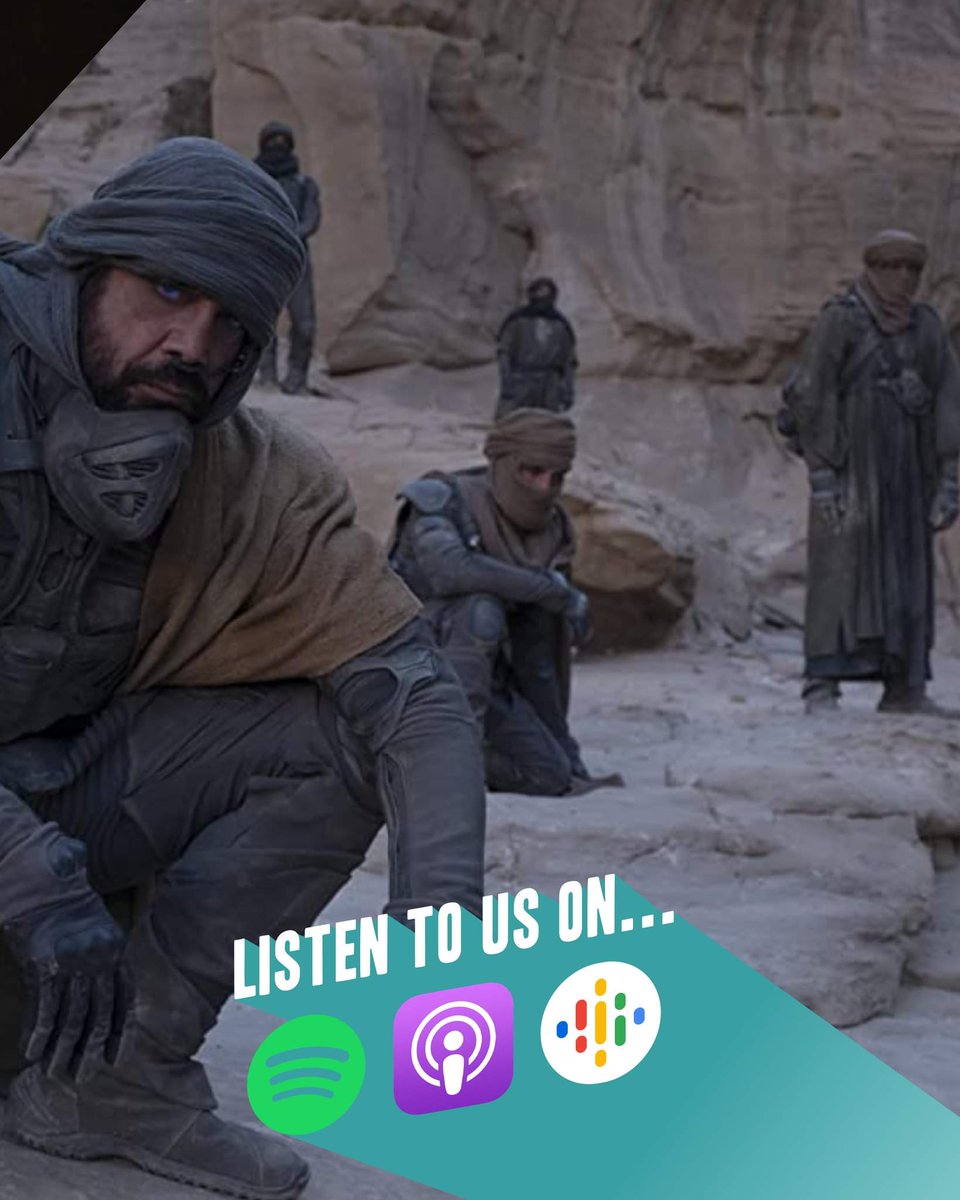 FilmsAmigos's tweet photo. S02 EP02 - Dune is now live! We are house Amigos! There is no film we won't review, no mixed opinions we won't have. It's time for something new with the highly anticipated sci-fi epic. #Dune #FilmTwitter #TimotheeChalamet #denisvilleneuve https://t.co/BuD4dHrZDb
