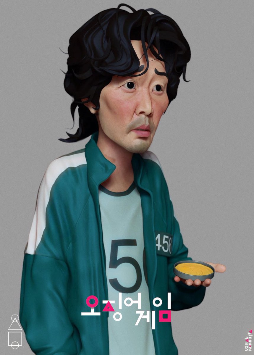 KerkettaVimal's tweet photo. Sculpted the lead actor of #squidgame #gihun #leejungjae  #netflix https://t.co/jfEOzlMyHD