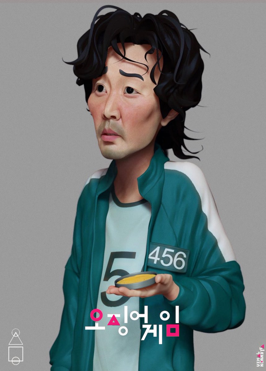 KerkettaVimal's tweet photo. Sculpted the lead actor of #squidgame #gihun #leejungjae  #netflix https://t.co/jfEOzlMyHD