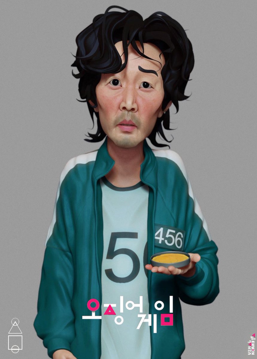 KerkettaVimal's tweet photo. Sculpted the lead actor of #squidgame #gihun #leejungjae  #netflix https://t.co/jfEOzlMyHD