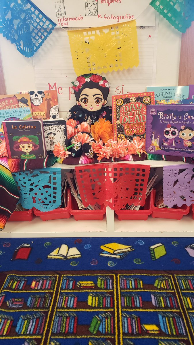 CheKinder's tweet photo. Che Kinder DL celebrated Día de los muertos thanks to a parent volunteer who explained all about this beautiful tradition, via zoom! Students created cempasúchil flowers &amp; little skulls! #CulturalAwareness #DualLanguage #Díadelosmuertos @che_pyp @CaldwellHeights @Ms_SanMiguel https://t.co/7gzvvSUwTw