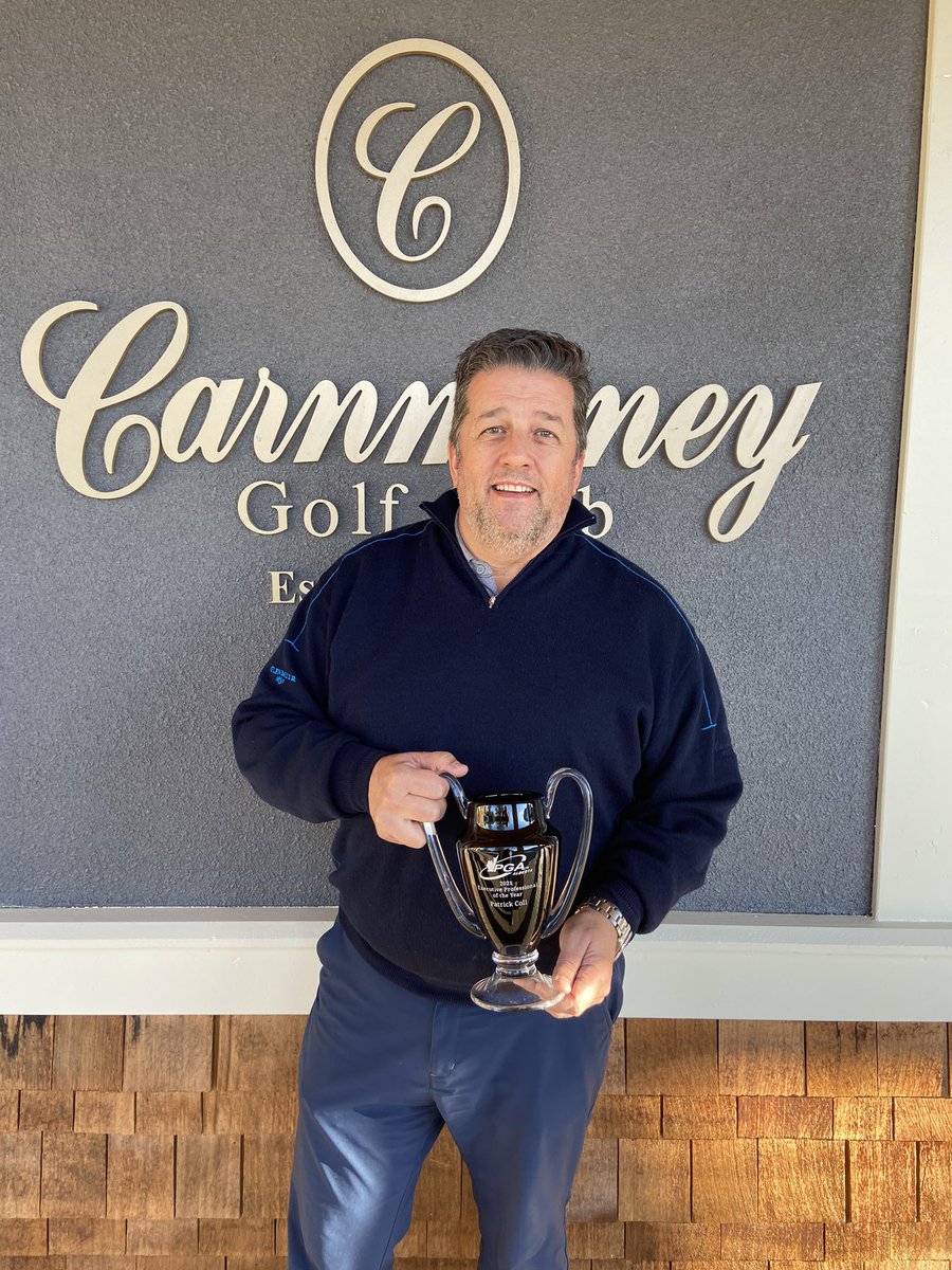 Congratulations to the 2021 PGA of Alberta Executive Professional of the Year - Patrick Coli of <a href="/CarnmoneyGolf/">Carnmoney Golf Club</a>!!

Watch Patrick’s reaction here ➡️ instagram.com/tv/CVyk7ZcFqg8…