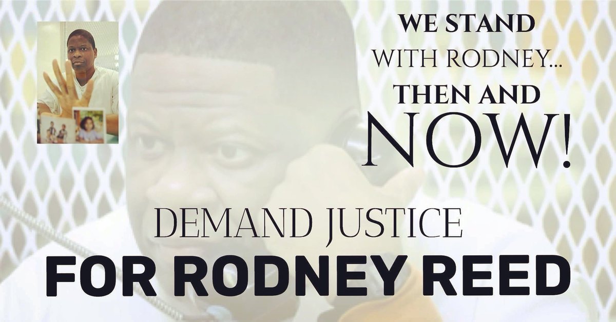 jettica65's tweet photo. Texas Justice is hard to find…
But we will continue to support & fight for #RodneyReed. Please join us & the 10s of 1000s committed to #BringRodneyHome
@KimKardashian @PatinkinMandy @DrPhil @helenprejean @SteveCooperEsq https://t.co/Cy03IYS9te