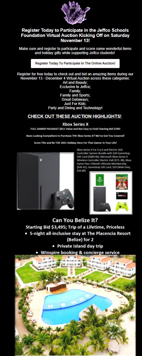 Register Today For FREE to Participate In Jeffco Schools Foundation's Virtual Auction And Support Our Students! <a href="/JeffcoSchoolsCo/">Jeffco Public Schools</a> Register: JSF2022.givesmart.com 

Learn More About Our May 14, 2022 In Person Gala at Denver Museum of Nature and Science! …hoolsfoundation.dm.networkforgood.com/emails/1477536…