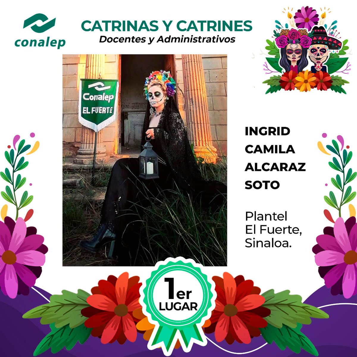 EnriqueKuHerr's tweet photo. Quiero expresar mi reconocimiento a los alumnos, docentes y administrativos que participaron en el 2do Concurso Nacional “la Catrina y el Catrín 2021", ustedes son muestra del talento, originalidad y creatividad que distinguen al Conalep. 

¡Muchas felicidades! https://t.co/mG2EgAJsn4