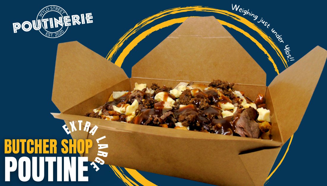 WyldStPoutine's tweet photo. Feeling extra hungry this evening? Our (Extra Large) Butcher Shop Poutine fits the bill 🤤
.
.
📞Call to order 705-472-7510, or download 📲 North Bay Eats local delivery app: https://t.co/EKhWKP0WQS
🍴or find us on Skip the Dishes https://t.co/gRGvJ7GEJk