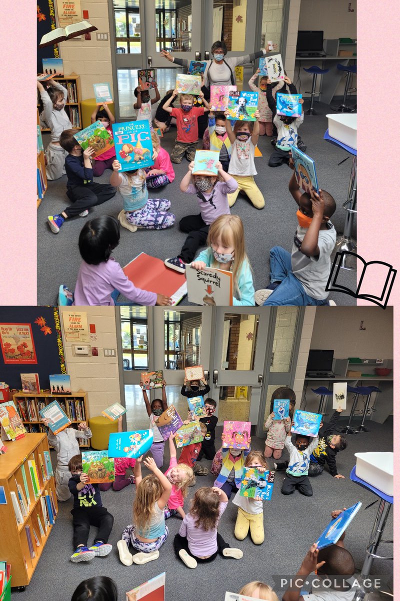 melorourke18's tweet photo. After enjoying a story in the Learning commons. Our K3 red birds got to sign out books for our class library. #books #Reading 
#weLoveMrsK! @JohnPaulIIOCSB https://t.co/hO0xXjP9DI