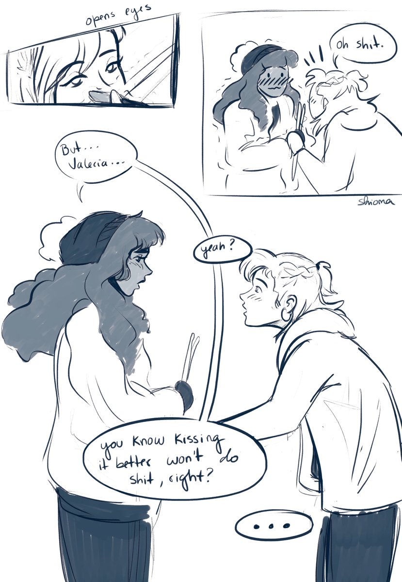 shiomasart's tweet photo. kiss it better ✨😌

#ocs https://t.co/KPUm8qvx1F