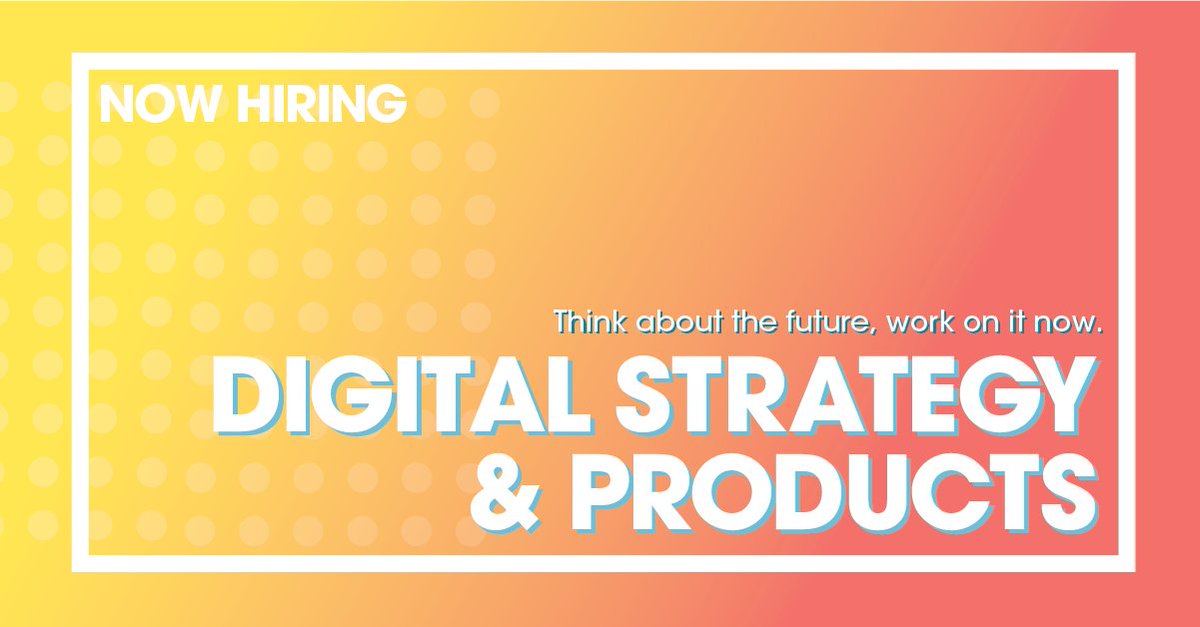 I'm #hiring a ⚡️ social content strategist ⚡️ to join my team at <a href="/RPA_advertising/">RPA</a>. Great opp to get your ideas made &amp; work with good people. If this is you or someone you know, please share &amp; get in touch! Job deets: phg.tbe.taleo.net/phg01/ats/care…