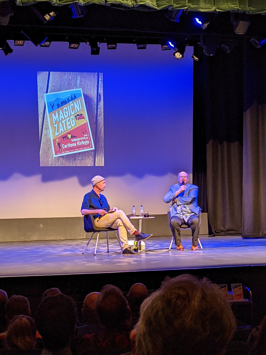 BigMike007's tweet photo. Top notch evening in #York at the @jrtheatre with the #legend that is @carltonkirby  . Nicely hosted by @thethirdumpire (cheers for watching my video clip of what I'd say is the best example of @carltonkirby commentary!) https://t.co/q7EOBN2pIQ