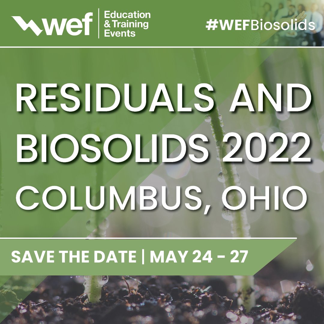 WEForg's tweet photo. Today is your last day to submit your abstract for the Residuals and Biosolids 2022 conference. Call for abstracts close at 11:59 p.m. EST (UTC-4). Submit Today! https://t.co/XgufTvN0U9
#WEFBiosolids #WEF #ExploreColumbus #Biosolids #Columbus https://t.co/XVfbGVI7Pt