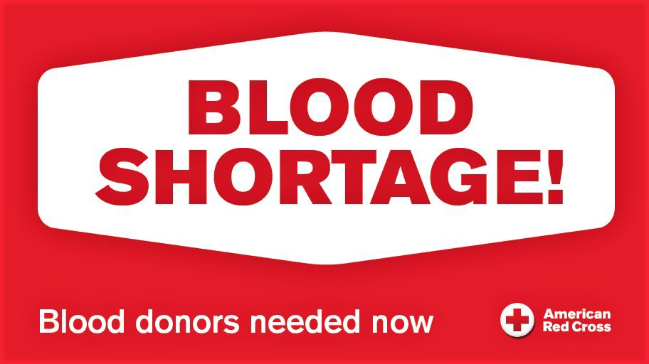 ARCfanHQ's tweet photo. #RedCross has an emergency blood and platelet shortage, as the national blood supply has dropped to the lowest it’s been at this time of year in more than a decade.

You can help us avoid impacts to patient care by signing up at https://t.co/u7lu1KO3RX

#BeAHero #DonateLife https://t.co/UkEjfI5P0N