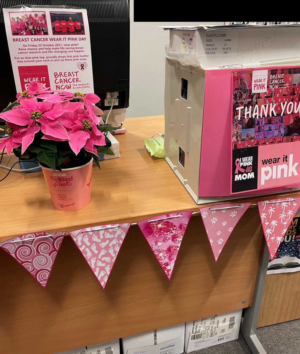 keshsixthform's tweet photo. An excellent result! I am proud of the compassionate nature &amp; willingness of all to get involved. We raised £273.98 for @BreastCancerNow! Special shout out to our Tutor of last half term – Miss Talbot for leading on this – Mr Sehejpal, Head of Sixth Form #wearitpink #sixthform https://t.co/wViy40pTze