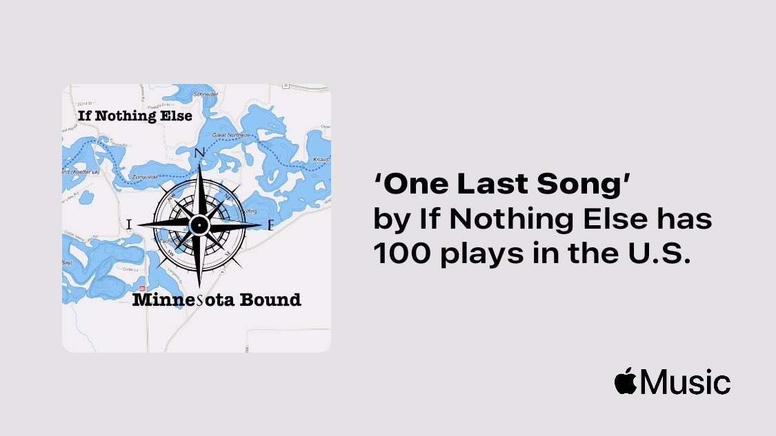 INEbandOFFICIAL's tweet photo. Just passed a new Milestone on @AppleMusic. Thanks for listening!
https://t.co/BUjAPo9j7h #Country #Rock #Livemusic #music #MN #Minnesota #Band #INE #Ifnothingelse #Nashville #Musiccity #party #america #Amazing #MNgrown #MadeinMN https://t.co/HafJmRduh1