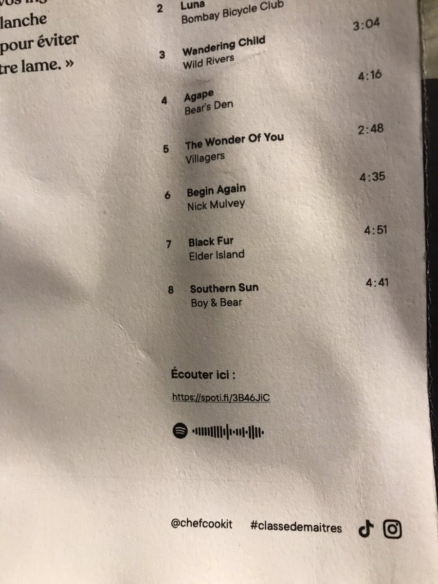 flecklaw's tweet photo. @chefcookit bonjour - le lien à la nouvelle liste de Spotify Classe des maîtres ne semble pas fonctionner…. https://t.co/VsqIUvDs5V