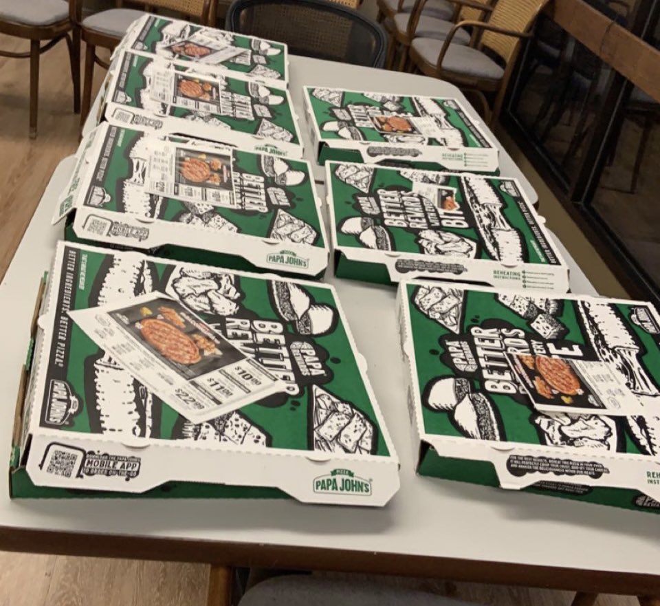 The best part of Election Day is the pizza. 🍕 Happy #ElectionNight newsies! 🗳 <a href="/ElectionPizza/">Election Pizza</a> <a href="/WSPA7/">WSPA 7NEWS</a>