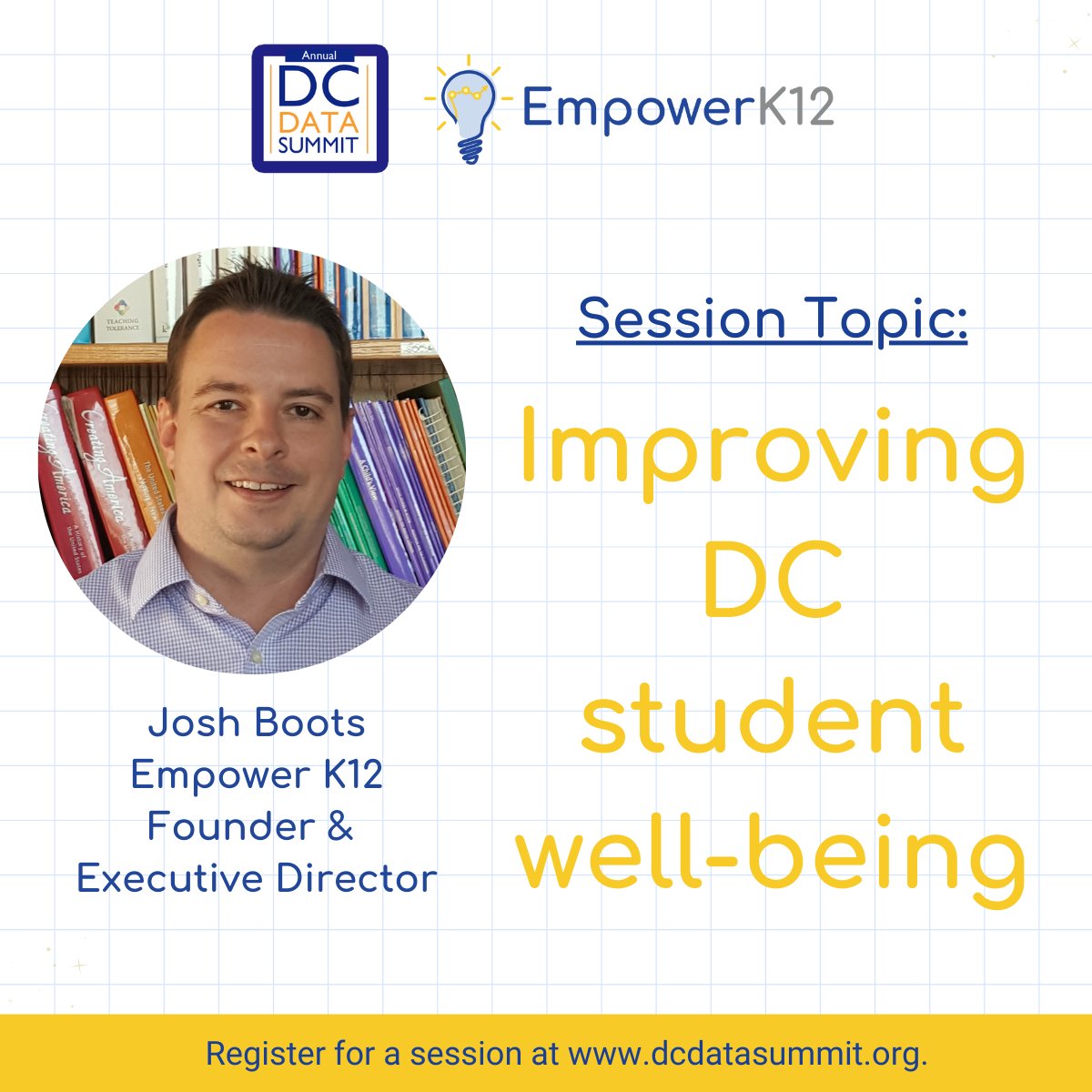 empowerk12's tweet photo. Our team is presenting at the #DCDataSummit on Thursday, Nov. 4th. Swipe through the images to learn about the topics and click here to attend! https://t.co/zmanGUvDDd https://t.co/ajokwYAjSU