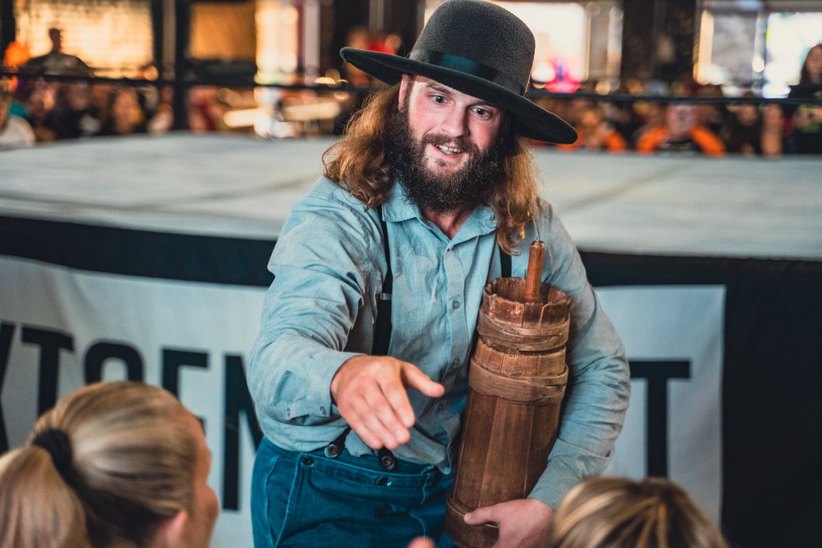 FanatixPhil's tweet photo. Well I can finally say I've crossed the "Churn that butter 👏  👏  👏👏👏" Chant off my indie wrestling bingo card! Had a blast @NextGenTN this past weekend, I'll post more pictures soon! #levieverett #nextgentn #indiewrestling https://t.co/kUMemdn5OR