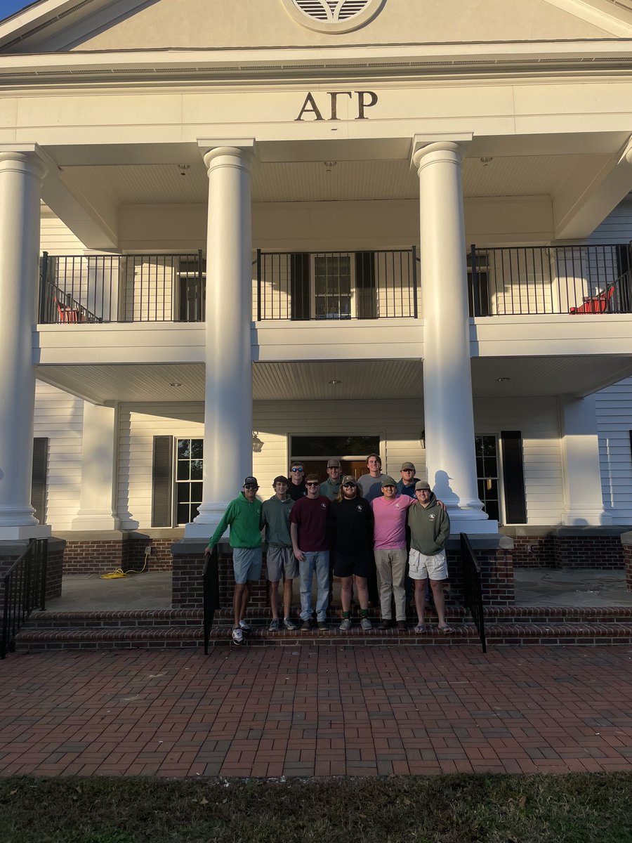 Today is Brazinski Family Farm Day in the state of Illinois. Many of the AGR brothers at Clemson wear Brazinski Pork Farm apparel on a regular basis, but today we stopped to take a few pictures in honor of the special day.