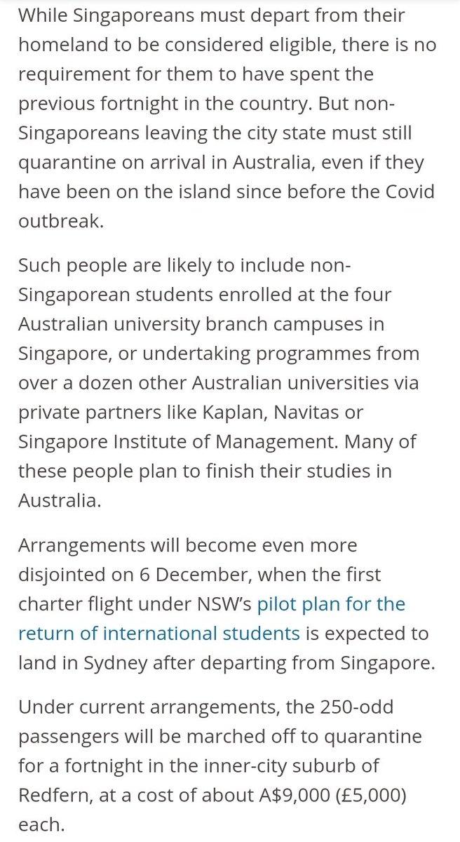 Citizenship doesn't determine transmissibility. It should be quarantine free travel for all international students when fully vaccinated. Government shouldn't be the face of racism during these times when treatment of int'l students has be at its lowest. #LetUsBackToAus