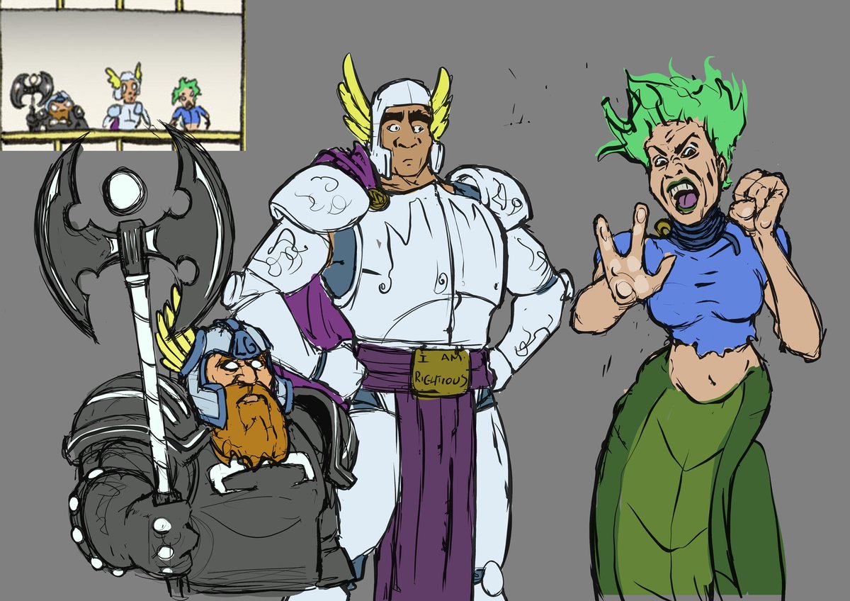 BughopD's tweet photo. Today I'm working on Reality 145
Forgath has the Axe of Prissan.
#FANART #goblinscomic
@EllipsisGoblins @DragonTurtle @duke_garland_2 https://t.co/Bfls4jQnHl