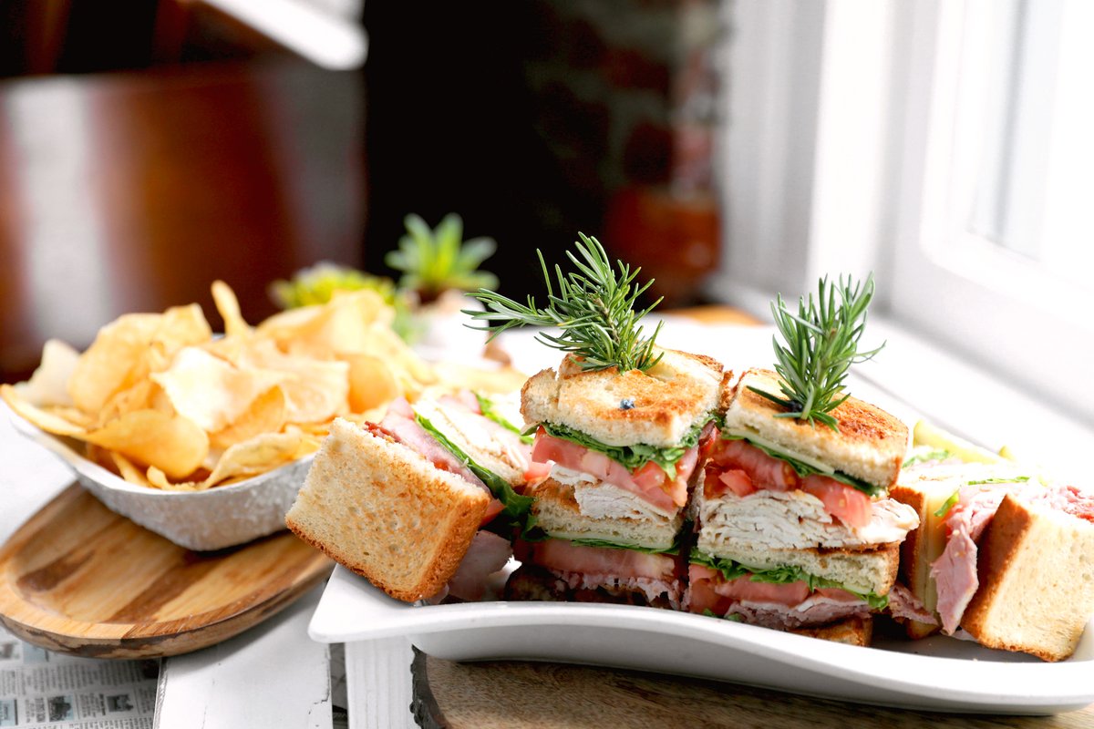 hymansseafood's tweet image. Club Sandwich, a classic from our in-house deli (Aaron&apos;s) — turkey, ham, bacon, lettuce, tomato &amp;amp; cheese piled high on wheat, served with all the things (hushpuppies, pickle spears, chips, you know) — ask for the deli menu for all the timeless classics!
#hymansseafood #delimenu