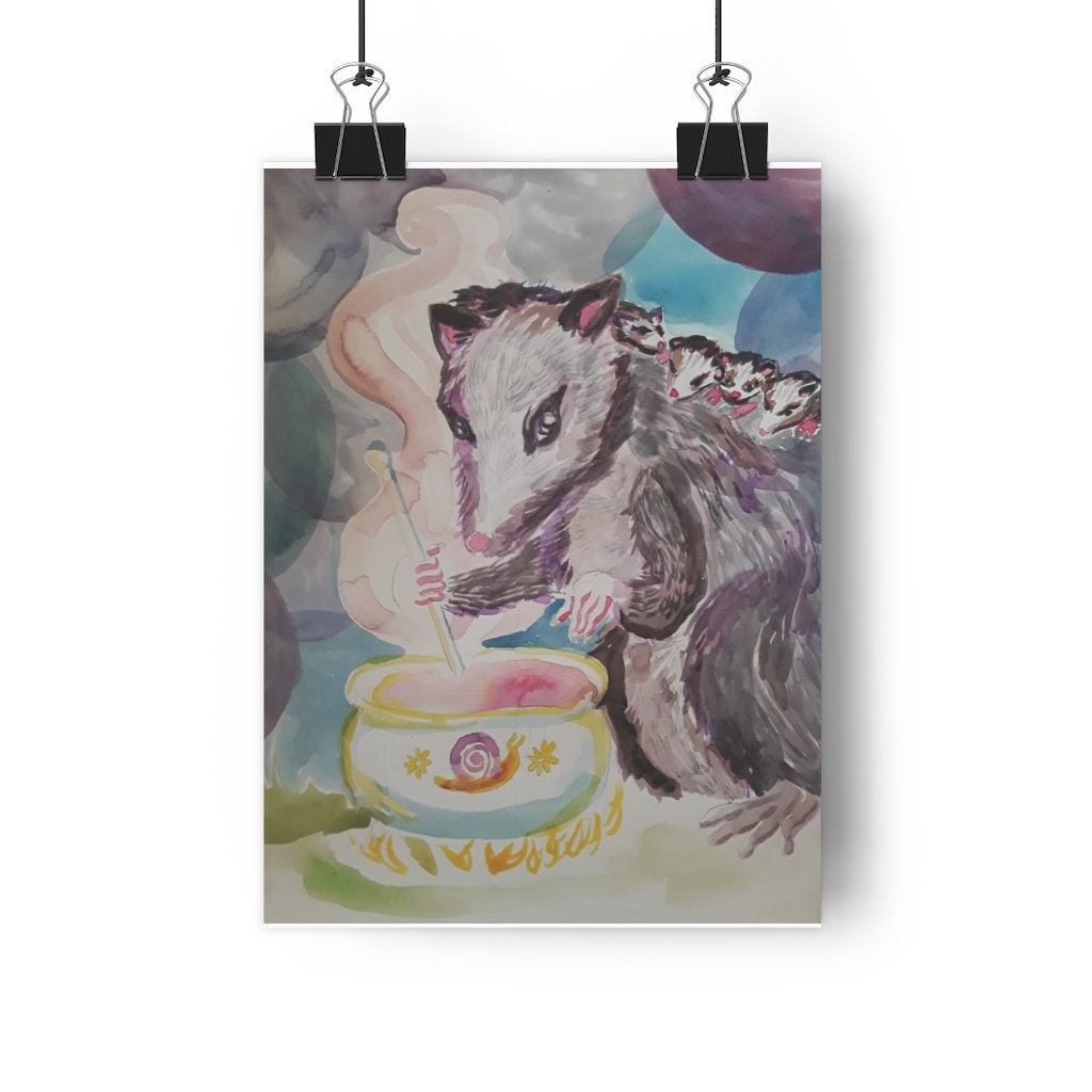 v2r2please's tweet photo. Excited to share the latest addition to my #etsy shop: Ophelia Opossum art print https://t.co/EgrfQieqOd #gray #white #unframed #entryway #bohemianeclectic #animal #vertical #opossum #possum https://t.co/OFADJTHaw0