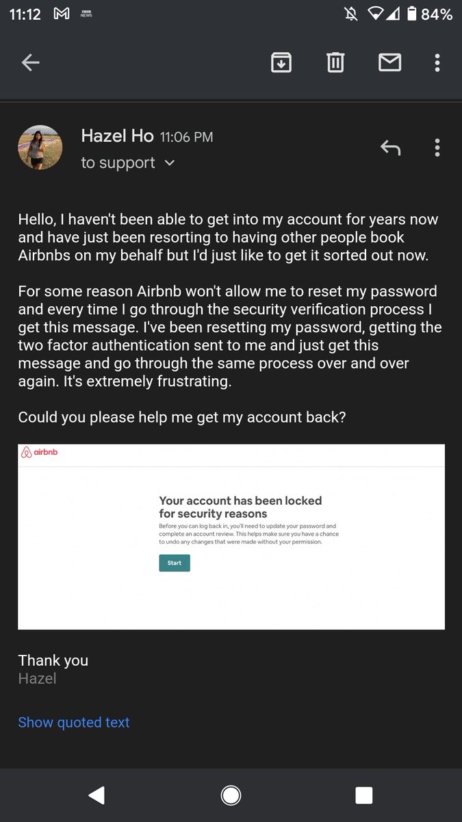 hazel_ho's tweet photo. @AirbnbHelp hello, please read image for details on my issue: https://t.co/IRwJq5f2zI