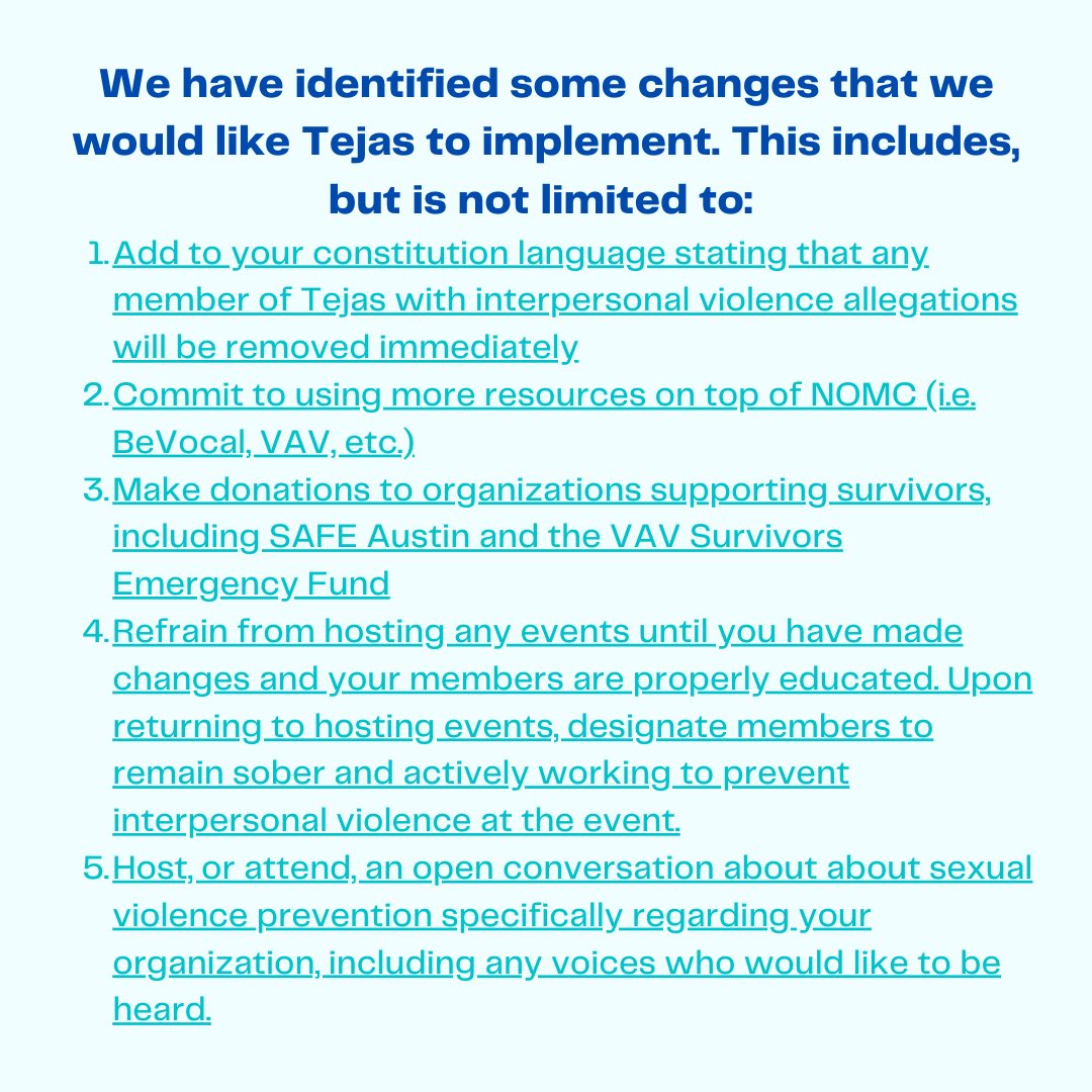 NotOnMyCampusUT's tweet photo. Not On My Campus’s official statement regarding Tejas. https://t.co/FIYNVgUxIA
