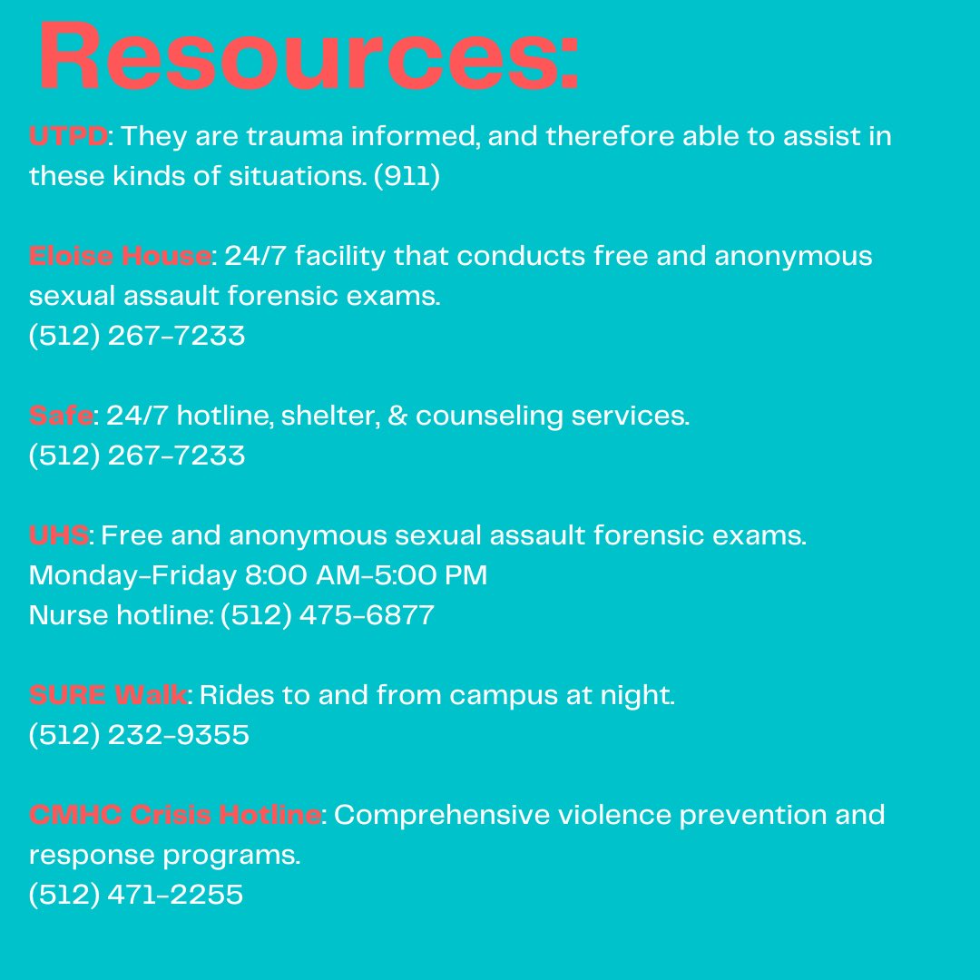 NotOnMyCampusUT's tweet photo. Here are some resources: https://t.co/bsga8v6f6X