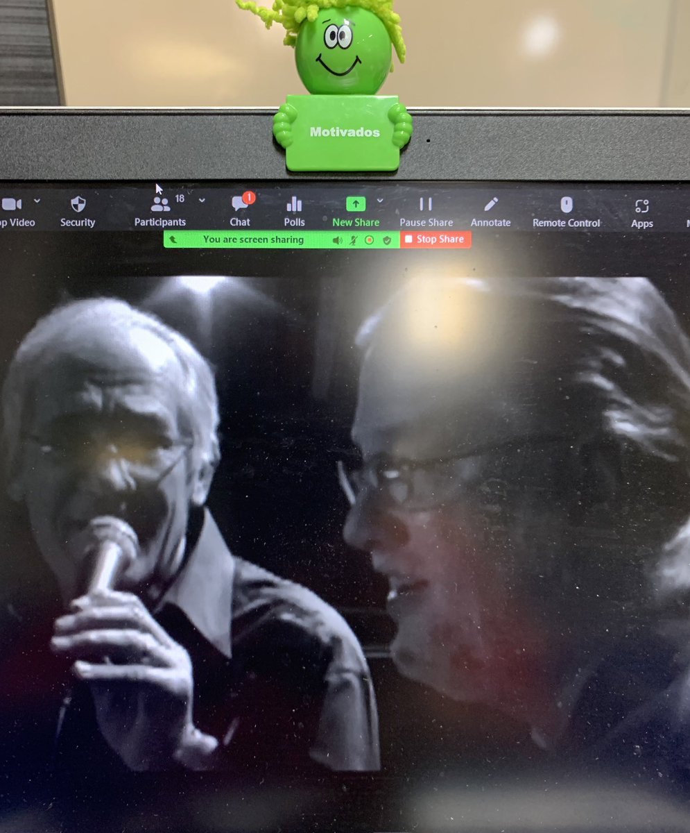 biolcarmenreyes's tweet photo. Antes de comenzar la clase, en mi sala de espera de zoom, se les invitó a caminar #SalACaminar #TonyCroatto y #RoyBrown… https://t.co/ecYgV01Kjh