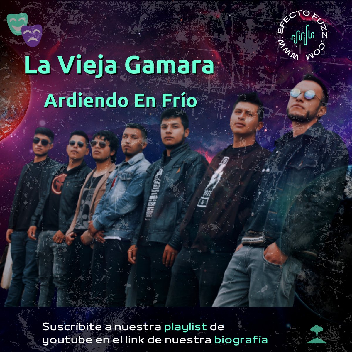 Efectofuzz's tweet photo. Vota por 🌳 La Vieja Gamara con su canción ''Ardiendo En Frío'' 🌲 y suscríbete a nuestra playlist de youtube con lo mejor del rock del sur en siguiente link:  https://t.co/MnyNuc0diZ
#rockcolombiano #rockcolombia #fuzzsureño #efectofuzz #laviejagamara #ardiendoenfrío https://t.co/OnxHTXIxoH