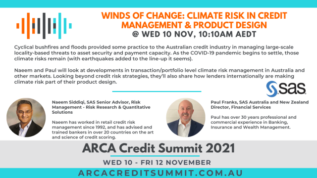 tracyabolton's tweet photo. SAS is delighted to be presenting at the 2021 ARCA Credit Summit. Click here for the full agenda. https://t.co/EXMnzjfyV9 https://t.co/Mln6371nQy