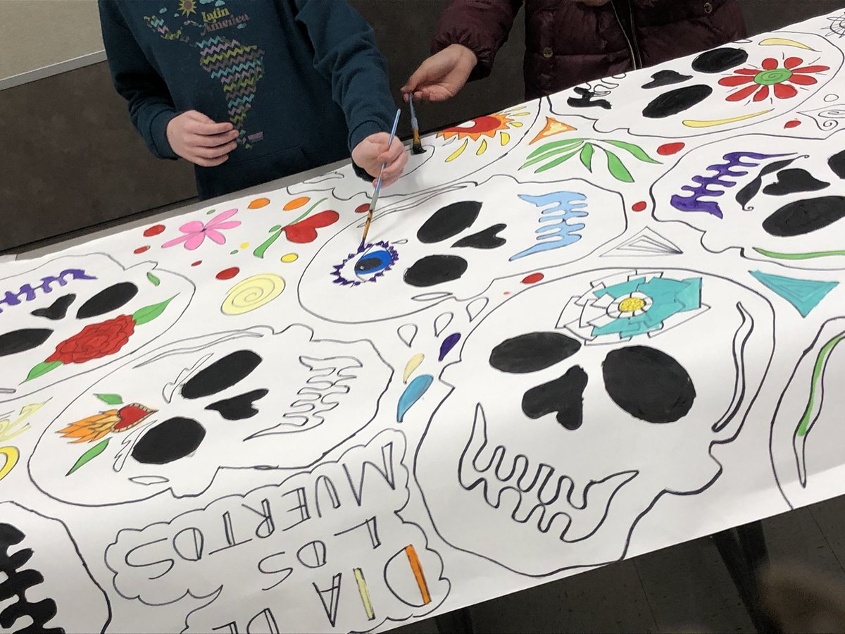gmsnelsonart's tweet photo. Feliz Dia de los Muertos! @Griffin_MS https://t.co/FwI2BdcRUw