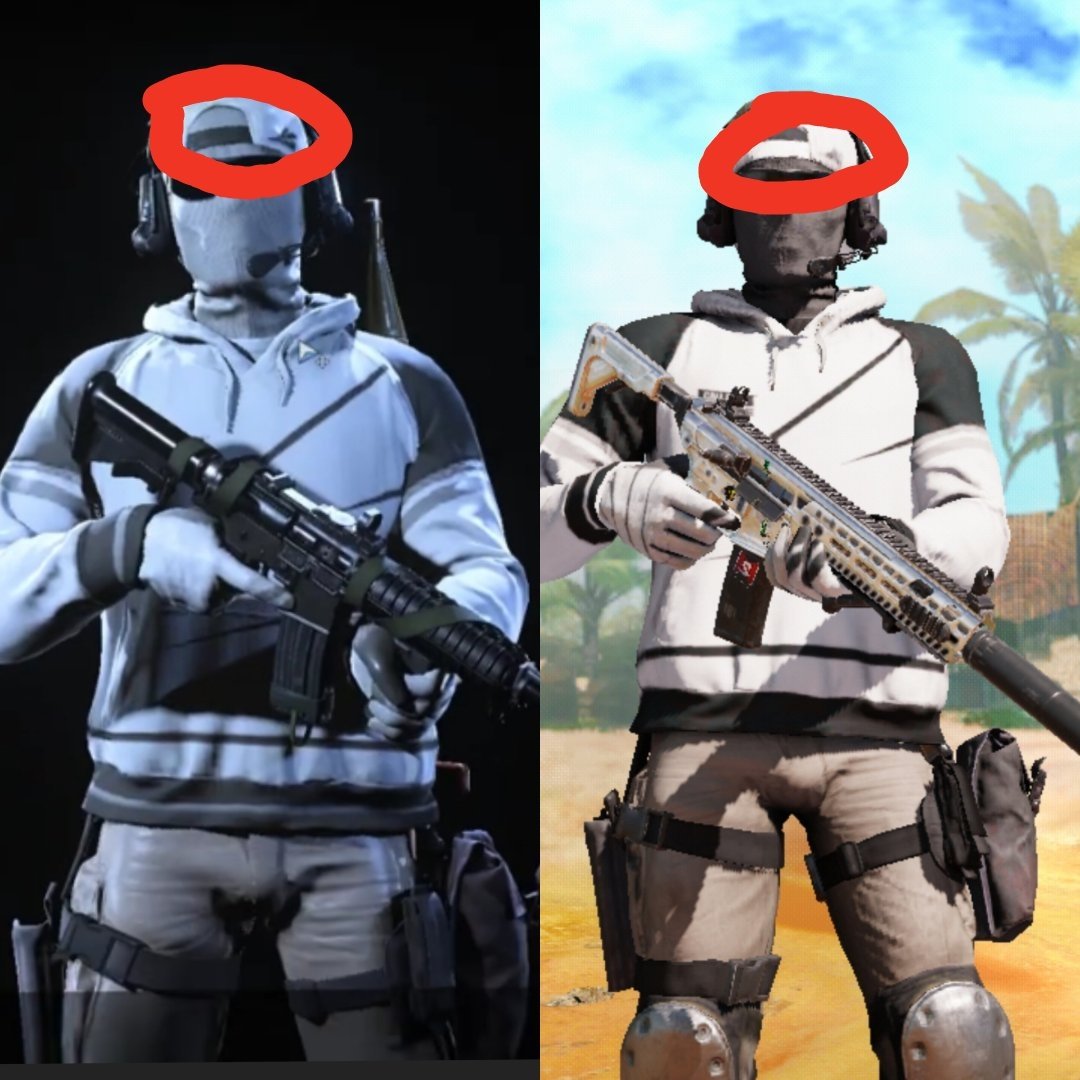 Alex539bt's tweet photo. @CODMobileLATAM Son pequeños detalles, pero, ¿por qué estas diferencias? https://t.co/myXzUNHuvl
