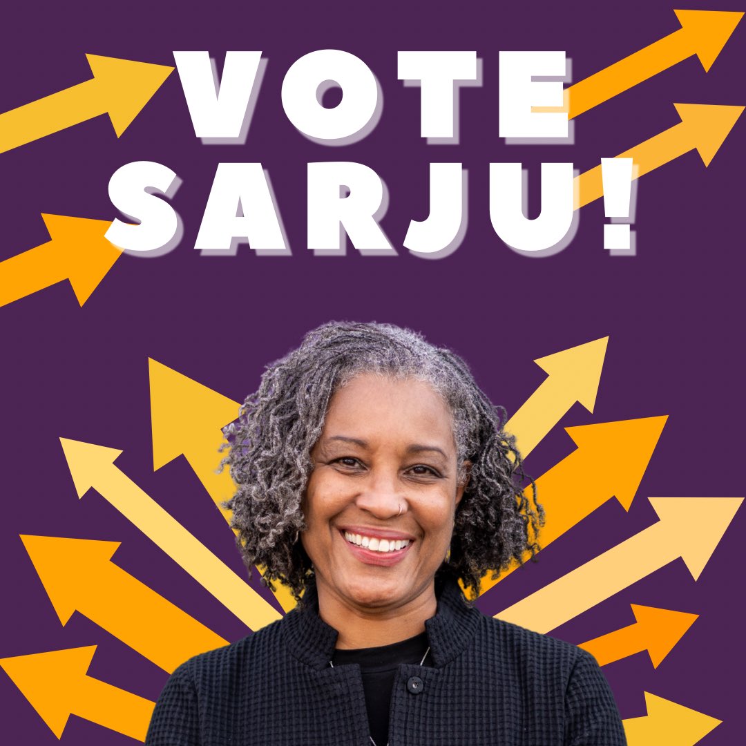 SarjuforSSB's tweet photo. Today is the big day! If you haven’t yet, get your ballot into one of the many drop boxes around the city! See you when results release. Vote Sarju! https://t.co/bwChpxvllY