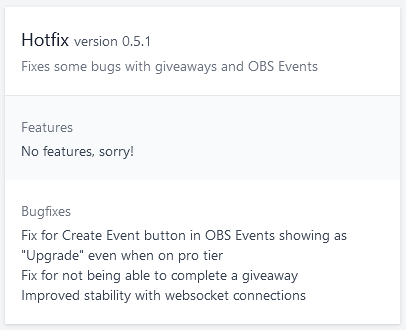 BetterScenes's tweet photo. Pushing out v0.5.1 for #BetterPoints. This should improve reliability quite a bit with custom rewards.

Expect server-side only updates for a little while as we work to improve the stability and reliability of our services. https://t.co/Wh4jstgm9E