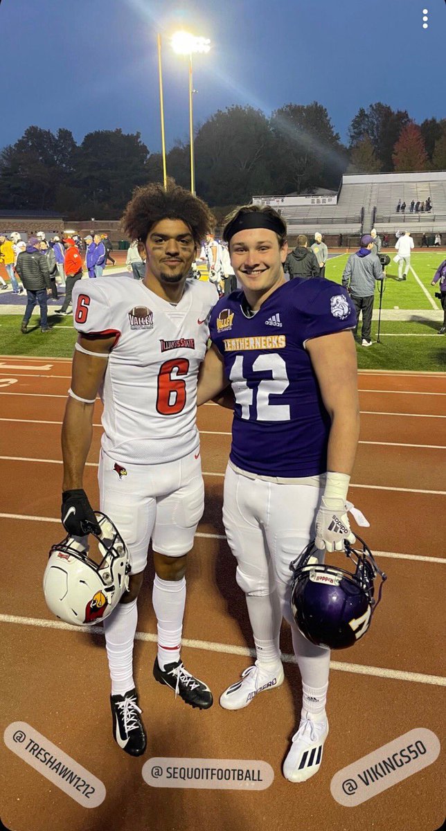 SequoitFootball's tweet photo. Couple of Sequoits went head to head this weekend! #trewatson #bennauman https://t.co/R3tIeNRNNJ