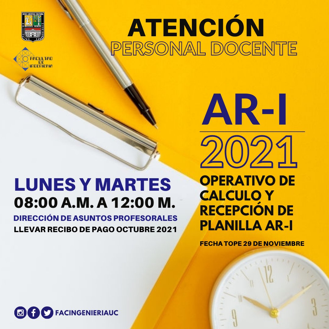 FacIngenieriaUC's tweet photo. Para el personal docente de la Facultad de Ingeniería https://t.co/bW0NnuVv5P