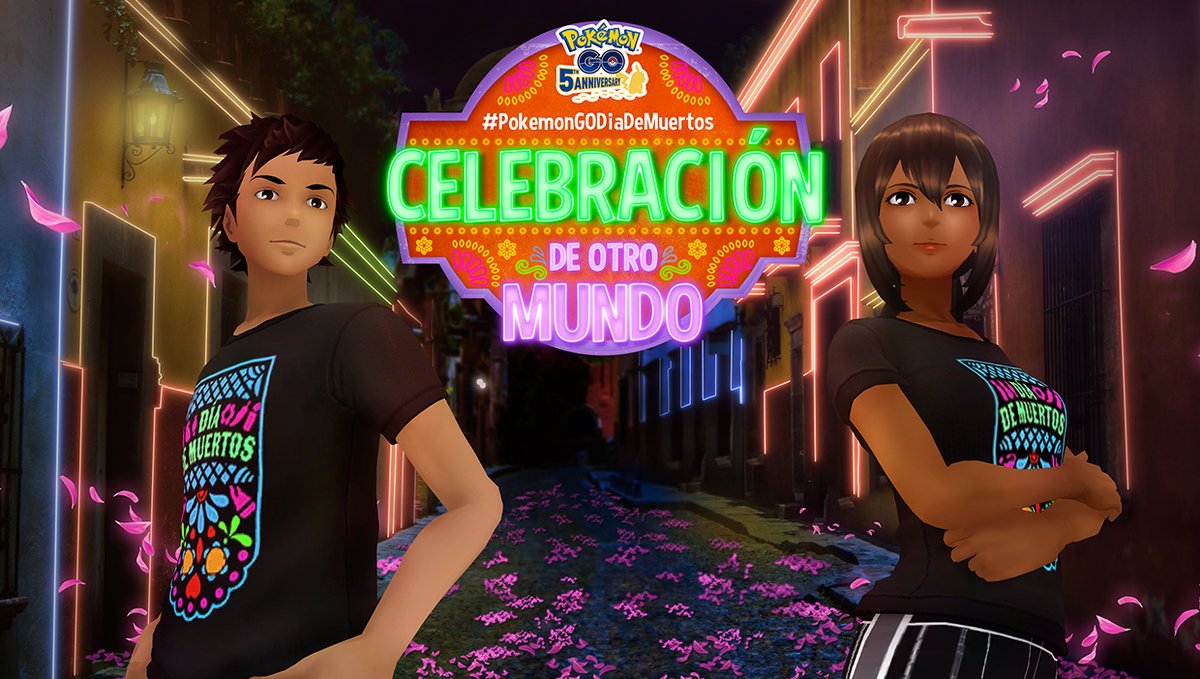#PokemonGODiaDeMuertos is almost over! 📣 Did you know that marigolds and papel picado are an important part of Mexico’s Día de Muertos celebrations?  😮 

Our newest avatar item is inspired by these brilliant traditions. Snag it from the shop at no cost!