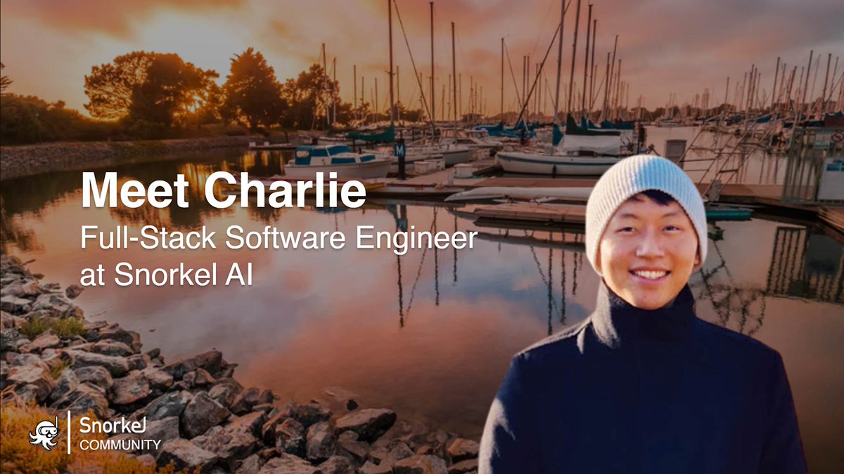 SnorkelAI's tweet photo. Meet @charli3_w, a talented full-stack #softwareengineer who is helping us build Snorkel Flow across the stack. Loves gaming, yoga, reading, swimming, and playing the piano. Learn more about Charlie ↓ https://t.co/sChsofYq7s https://t.co/JLBJngqaEG