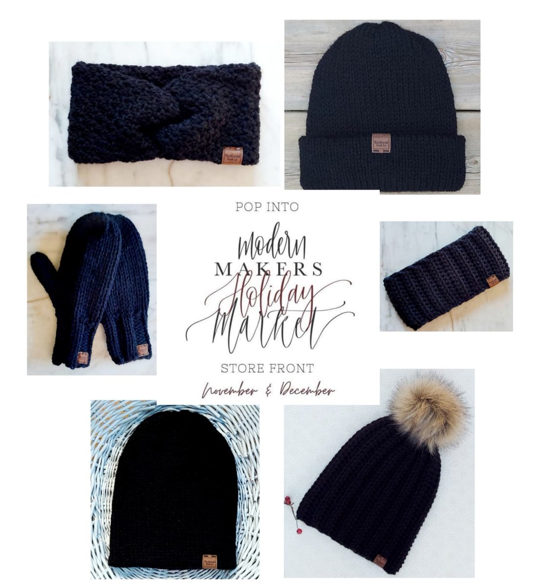 RedheadKraftCo's tweet photo. Look for my handmade knitwear both in store &amp; on line in #Ptbo at https://t.co/HVfar0LAUg  
#shoplocal #SupportLocal #Christmas2021 https://t.co/szuiaNeRxU