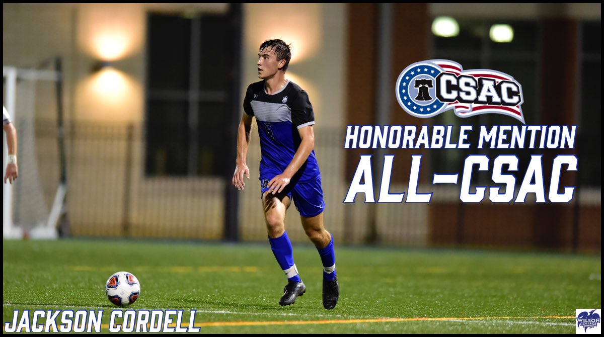 WilsonMSoccer's tweet photo. Big congrats to our #6, our centerback, Jackson, in being named Honorable Mention ALL-CSAC! | #RiseUp 🔥 https://t.co/jMvTzIGFWu