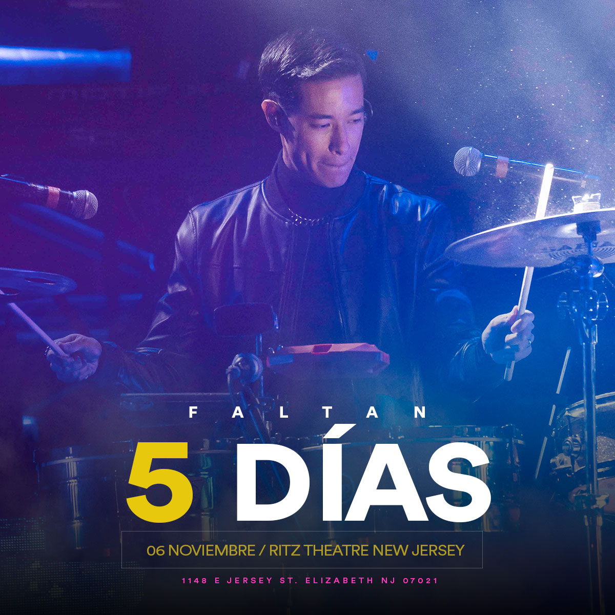 tonysuccar's tweet photo. Ahhhh🥁🙌 sólo faltan 5 días #NewJersey!
Nos vemos este sábado con todo el show de #Unity y nuestra invitada especial @laindiaofficial. Una bomba!💣
@angelopezmusica @JeanMusicTweets @TheMaribelDiaz
@FvargasMusic
#unity #masdemi
Tickets 🎫
https://t.co/M6xqQDpqP7 https://t.co/LN7QwPZlEv