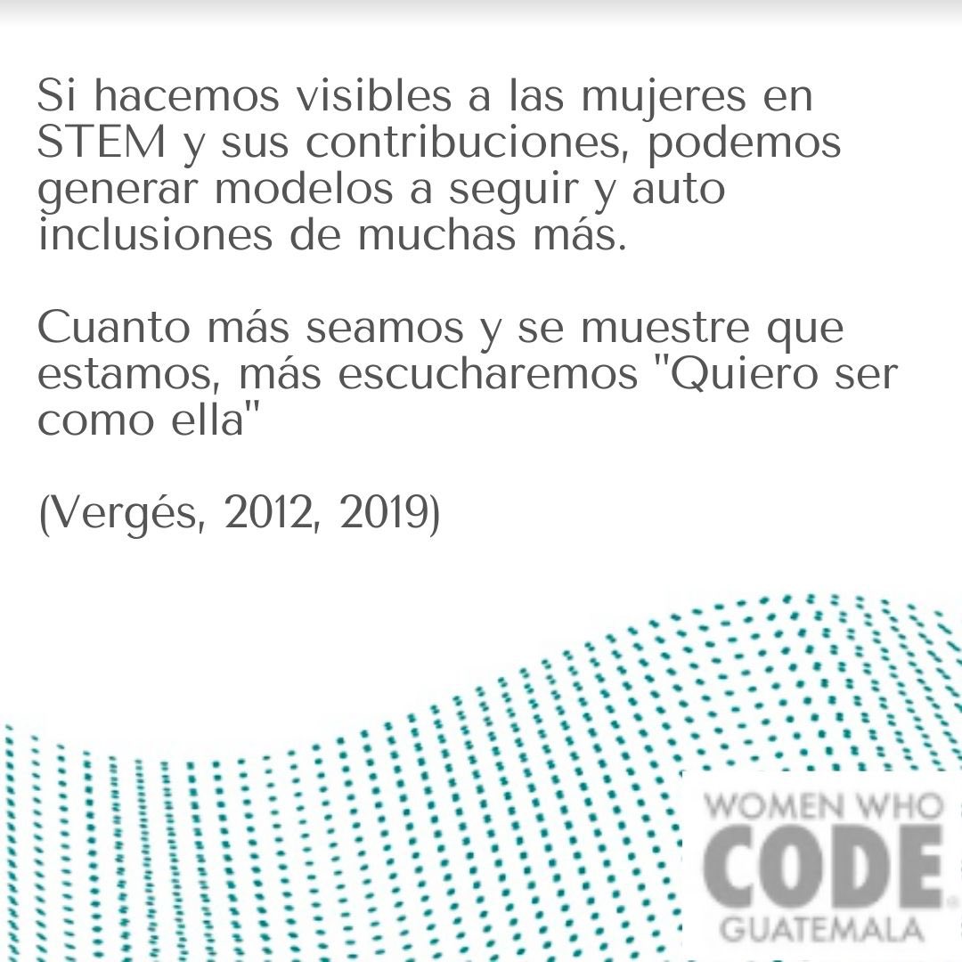 Vamos inspira a la siguiente generacion !!!  Incluso si las niñas tienden a tener un mejor rendimiento académico que los niños en matemáticas y ciencias, los prejuicios y los estereotipos de género pueden estar impidiendo que ellas prosigan en carreras STEM.