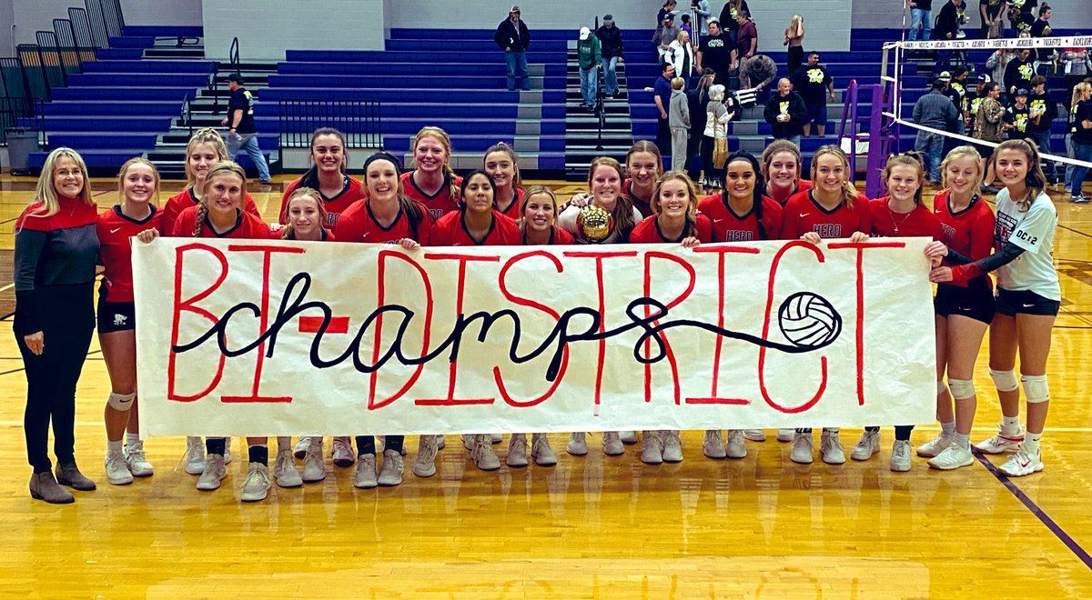 HERO VOLLEYBALL 

                     2021
  HOLLIDAY  LADY EAGLES 

           3A BI-DISTRICT       
             CHAMPIONS

HERO