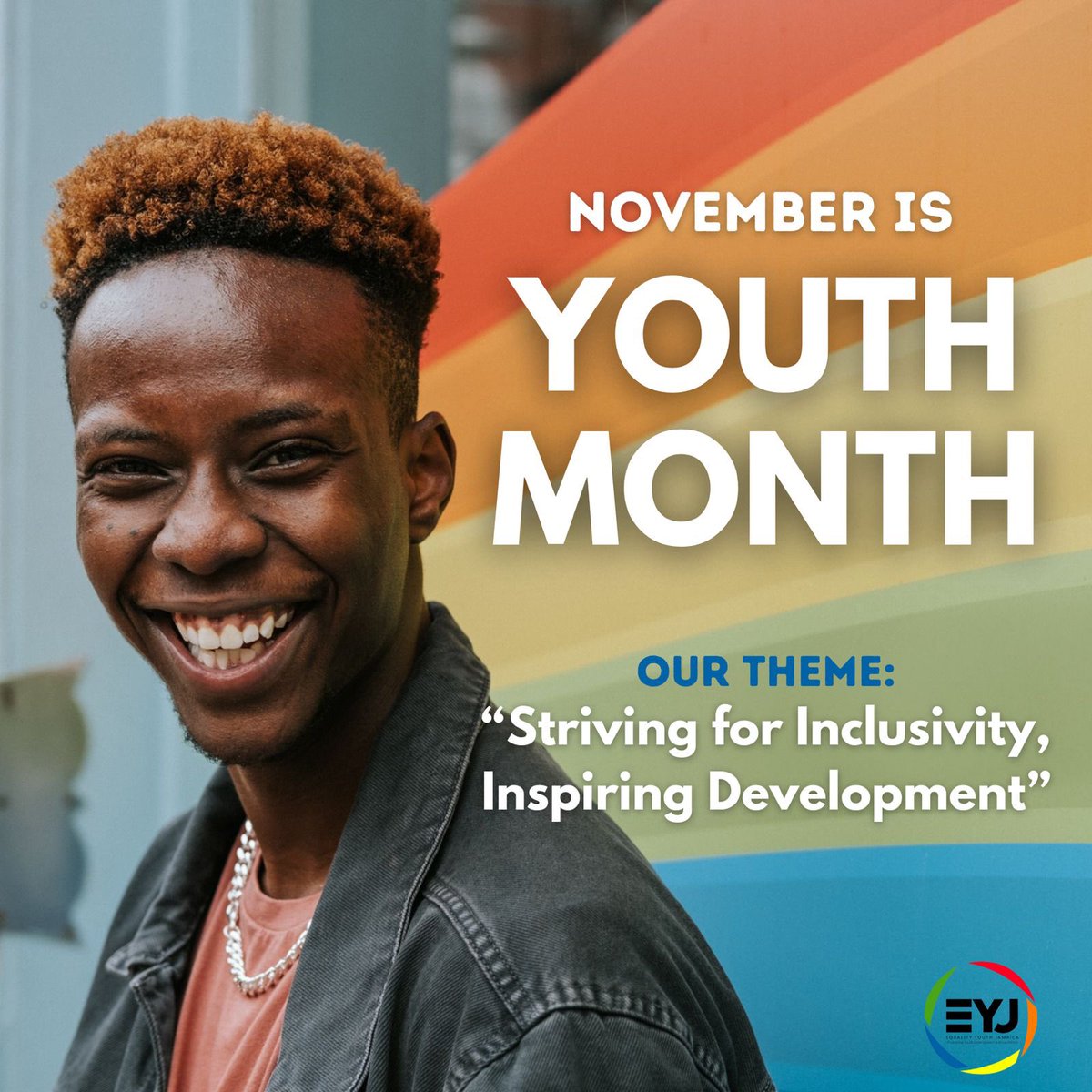 EqualityYouthJA's tweet photo. The team at EJY would like to use this opportunity to big up all the youth dem weh a gwan wid demself!
EYJ have nuff plan fi the Yute dem! 
1. LBGT inclusivity Launch
2. Real/Real Video Release 
3. LGBT Youth Helpline Soap Opera
4. Weekly Youth related convos https://t.co/Vio5Bnipit