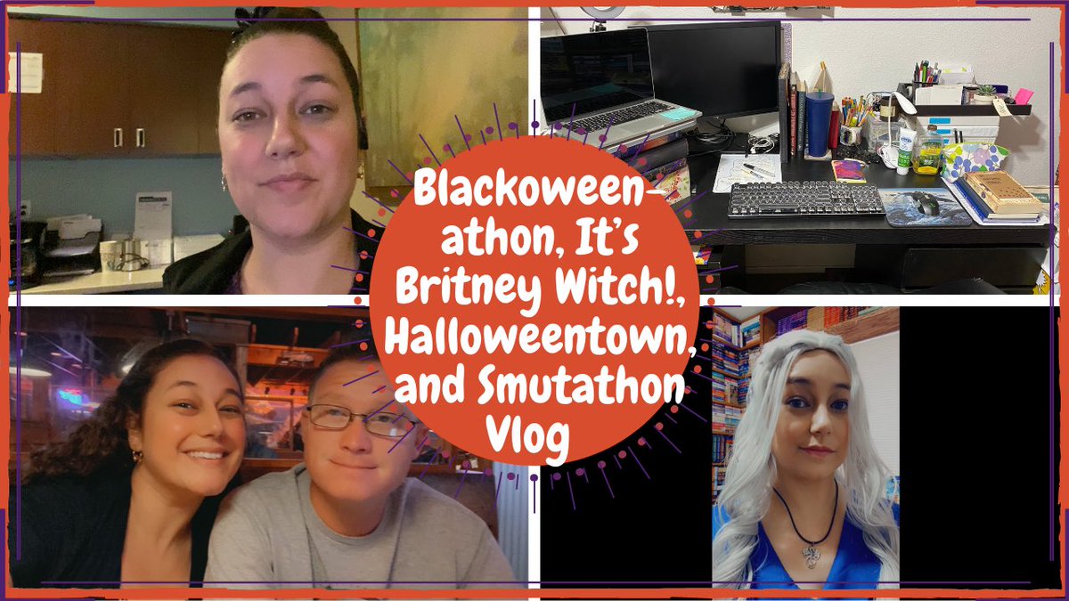 Final reading vlog of October!! 

Blackoweenathon, It’s Britney Witch!, Halloweentown, Smutathon Reading Vlog 
youtu.be/3U6BRq0fXAg
@BlackOAthon <a href="/britneyspooks/">ItsBritneyWitch</a> @YeineEssun @ReaderofQueens <a href="/smutathon/">Smutathon</a>