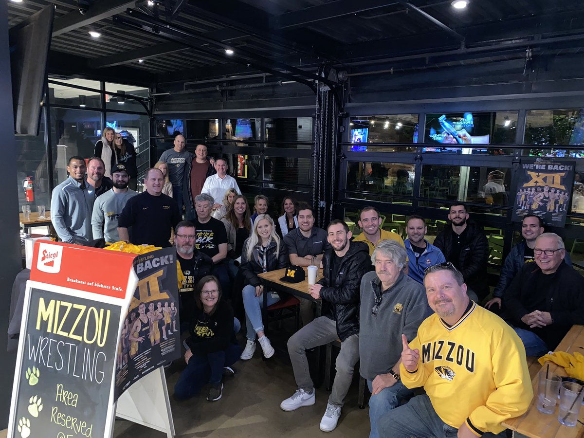 Great support in KC for <a href="/MizzouWrestling/">Mizzou Wrestling</a> Excited to see the the Tigers open up the season next week. #TigerStyle